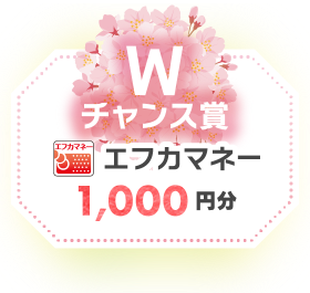 Wチャンス賞　エフカマネー 1,000円分