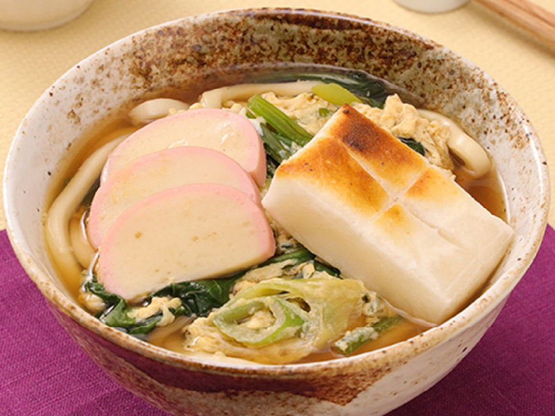 イメージ画像:餅とほうれん草の卵とじ力うどん